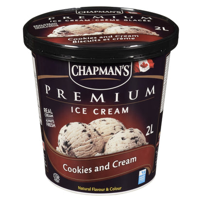 Chapman's Premium Cookies & Cream Ice Cream, 2 L