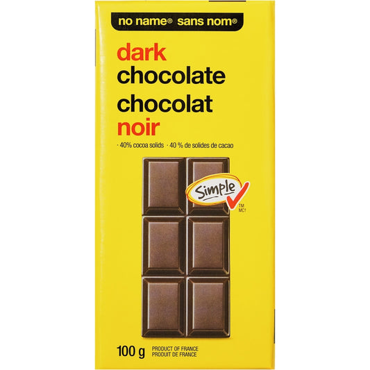 No Name Dark Chocolate Bar, 100 g