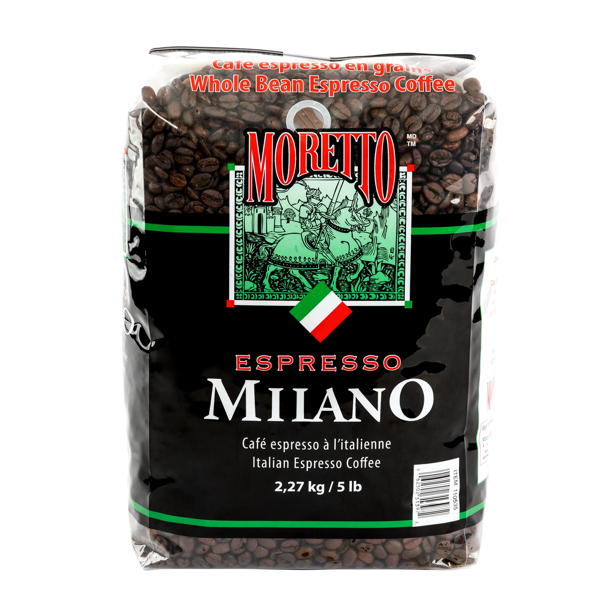 Moretto Espresso Milano Whole Bean Coffee, 2.27 kg