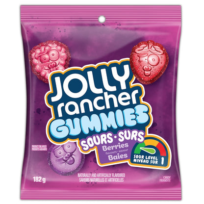 Jolly Rancher Gummies Sours Berries, 182 g