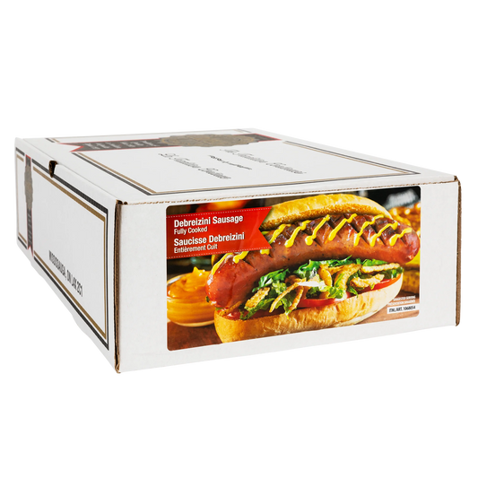 European Quality Meats 7-in Cooked Debreizini Frozen Sausages, 2 × 2.27 kg