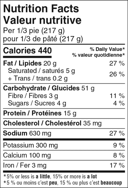 Swiss Chalet Chicken Pot Pie, 650 g