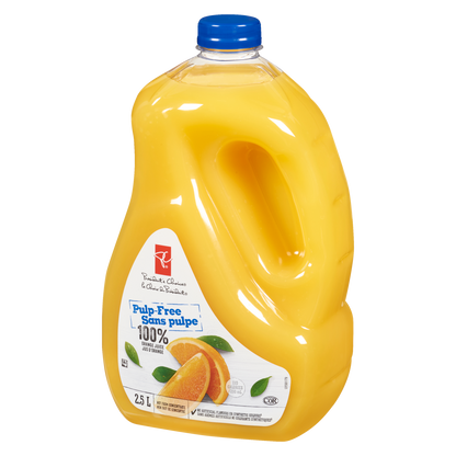 President's Choice Pulp Free Orange Juice, 2.5 L