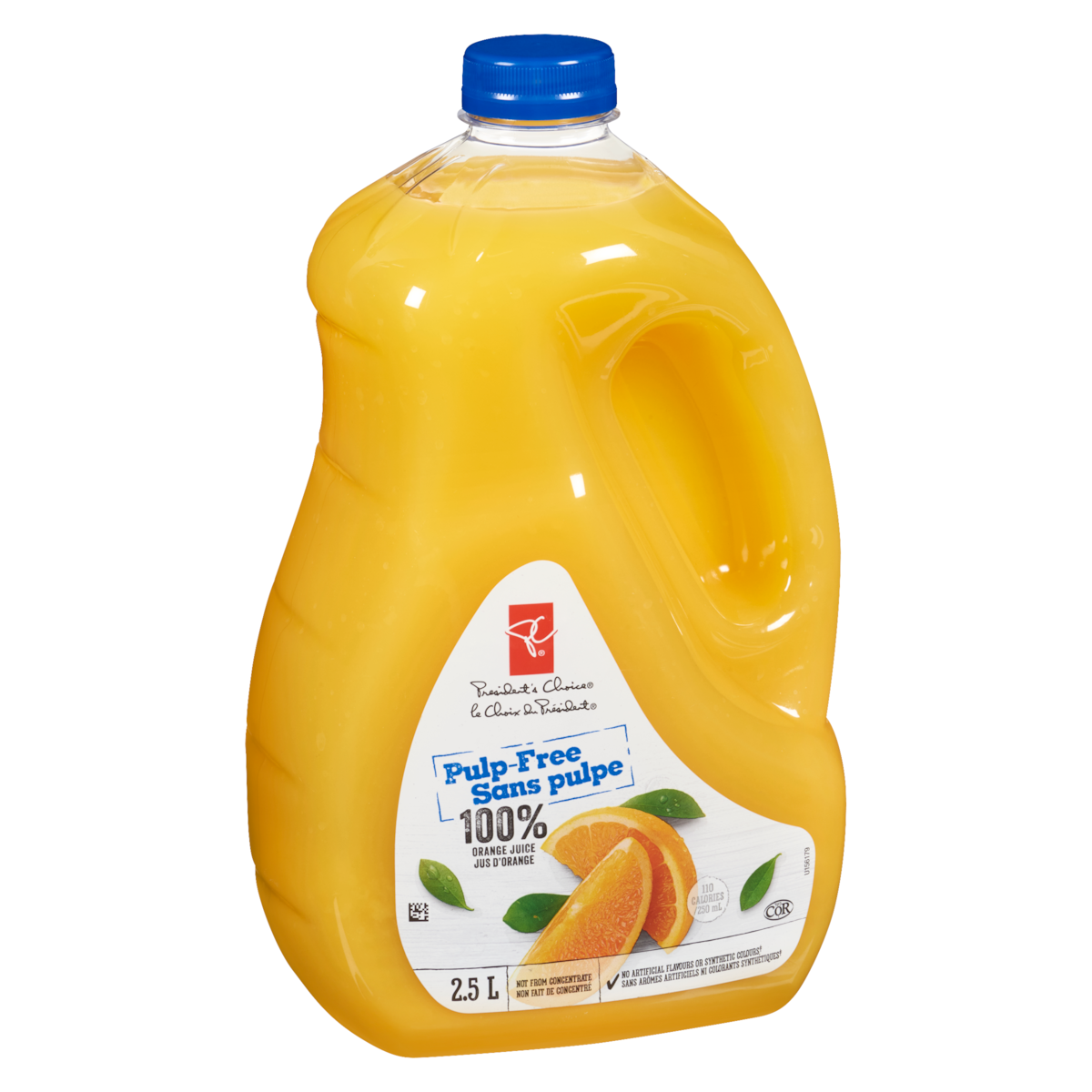 President's Choice Pulp Free Orange Juice, 2.5 L