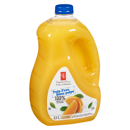 President's Choice Pulp Free Orange Juice, 2.5 L