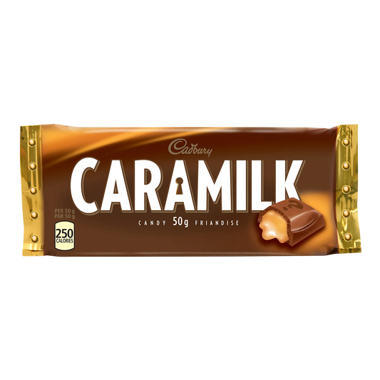 Cadbury Caramilk Chocolate Bars, 48 × 50 g