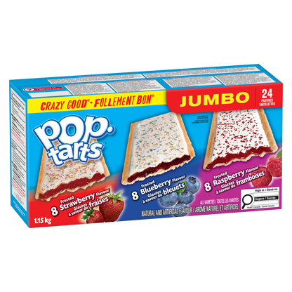 Kellogg's Pop-Tarts Jumbo Pastries, 24 Toaster Pastries, 1152 g