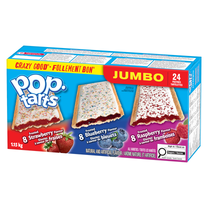 Kellogg's Pop-Tarts Jumbo Pastries, 24 Toaster Pastries, 1152 g
