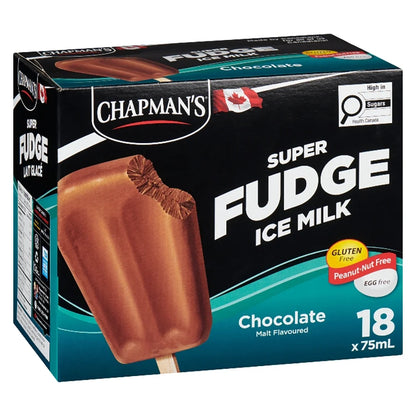 Chapman's Super Fudge Ice Milk Bars, 18 × 75 mL