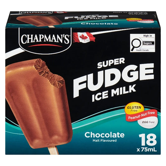 Chapman's Super Fudge Ice Milk Bars, 18 × 75 mL