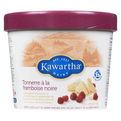 Kawartha Black Raspberry Thunder Ice Cream, 1.5 L