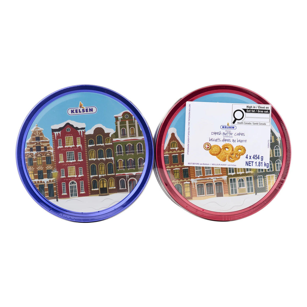 Kelsen Danish Butter Cookies, 4 × 0.45 kg