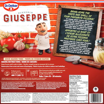 Dr. Oetker Giuseppe Pizzeria Rising Crust Pepperoni Pizza, 720 g