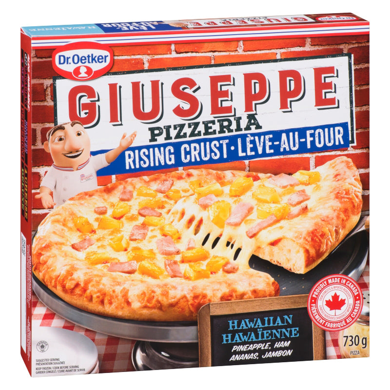 Dr. Oetker Giuseppe Rising Crust Hawaiian Frozen Pizza, 730 g