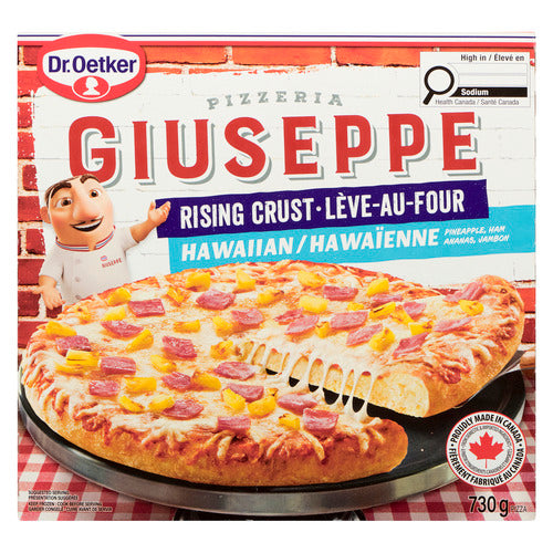 Dr. Oetker Giuseppe Rising Crust Hawaiian Frozen Pizza, 730 g