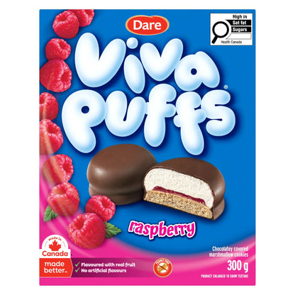 Viva Puffs Raspberry Cookies, 300 g