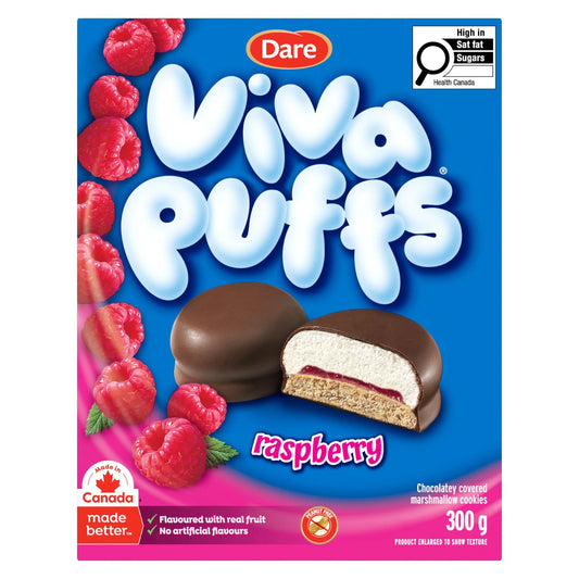 Viva Puffs Raspberry Cookies, 300 g