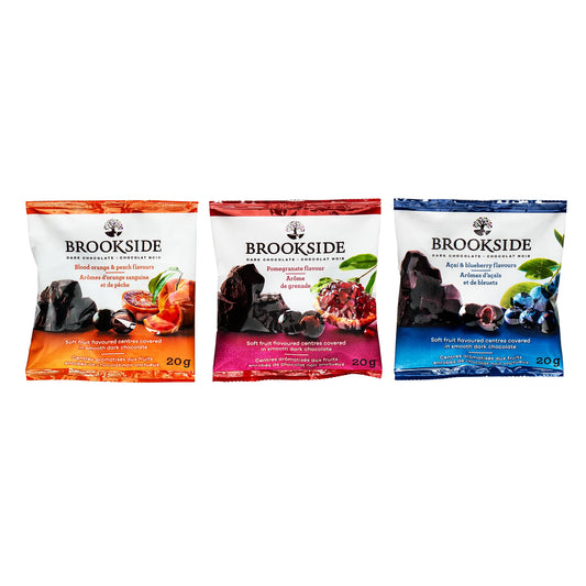 Brookside Dark Chocolate Variety Pack, 40 × 20 g