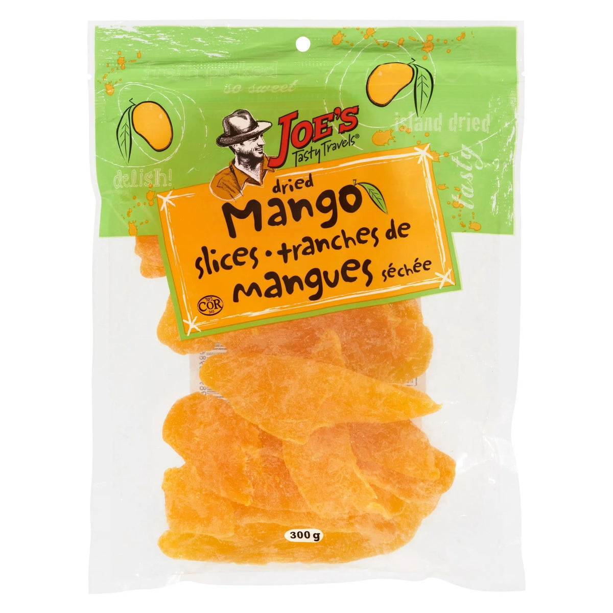 Joe's Tasty Travels Dried Mango Slices, 300 g