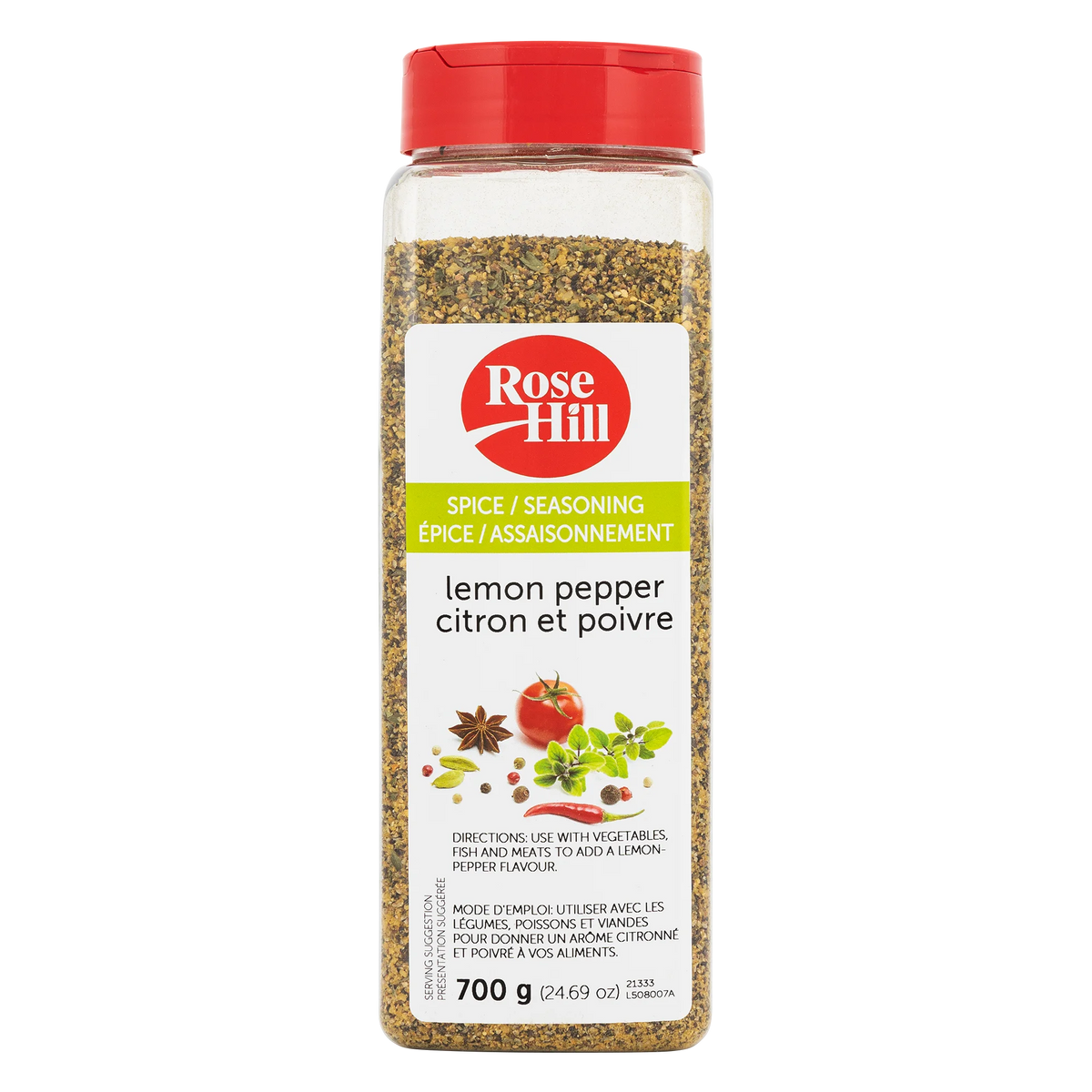 Rose Hill Lemon Pepper, 700 g