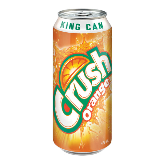 Crush Orange Soft Drink Can, 473 mL