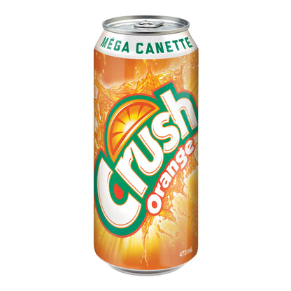 Crush Orange Soft Drink Can, 473 mL