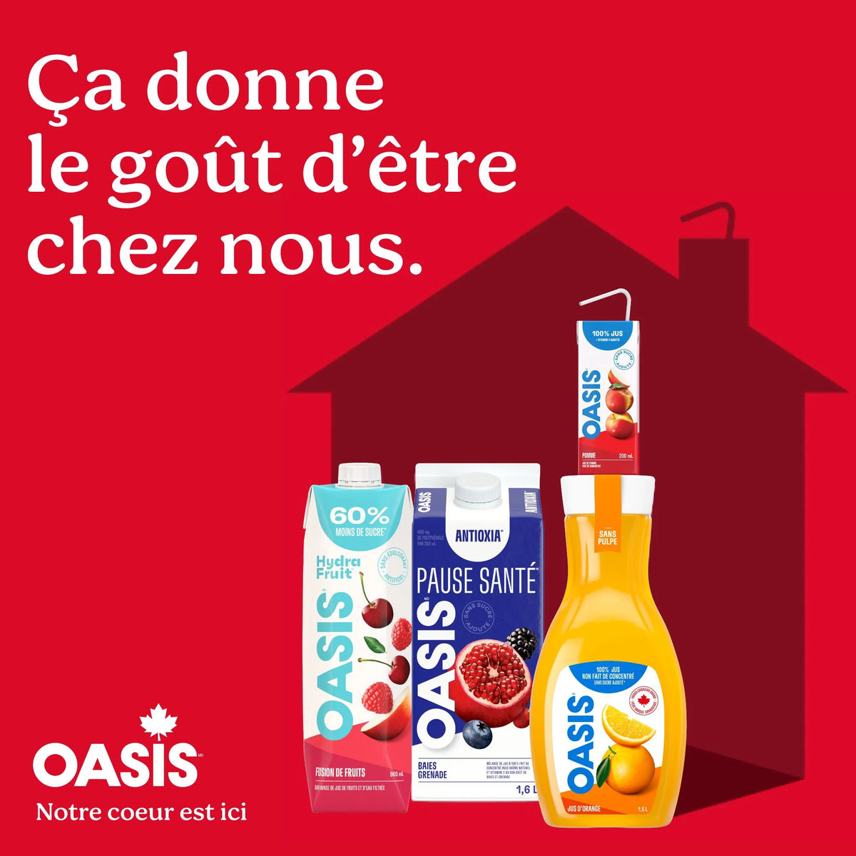 Oasis Pure Breakfast Orange Juice, 8 × 200 mL