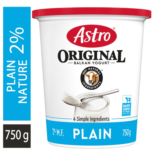 Astro Original Balkan Style 2% Plain Yogurt, 750 g