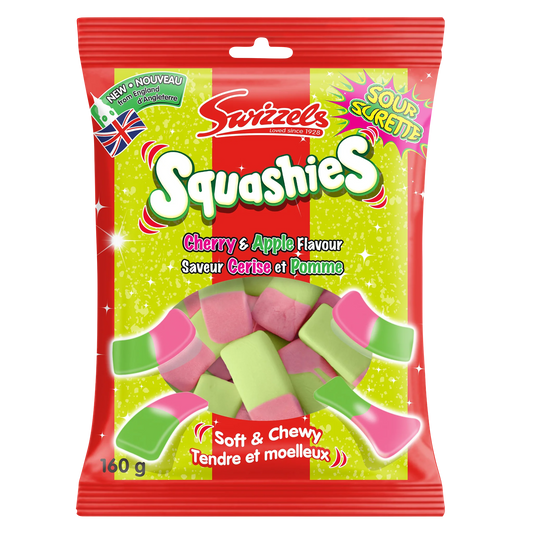 Squashies Cherry & Apple, 10 × 160 g