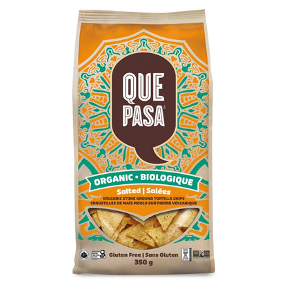 Que Pasa Organic Salted Tortilla Chips, 350 g