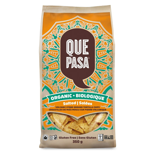 Que Pasa Organic Salted Tortilla Chips, 350 g