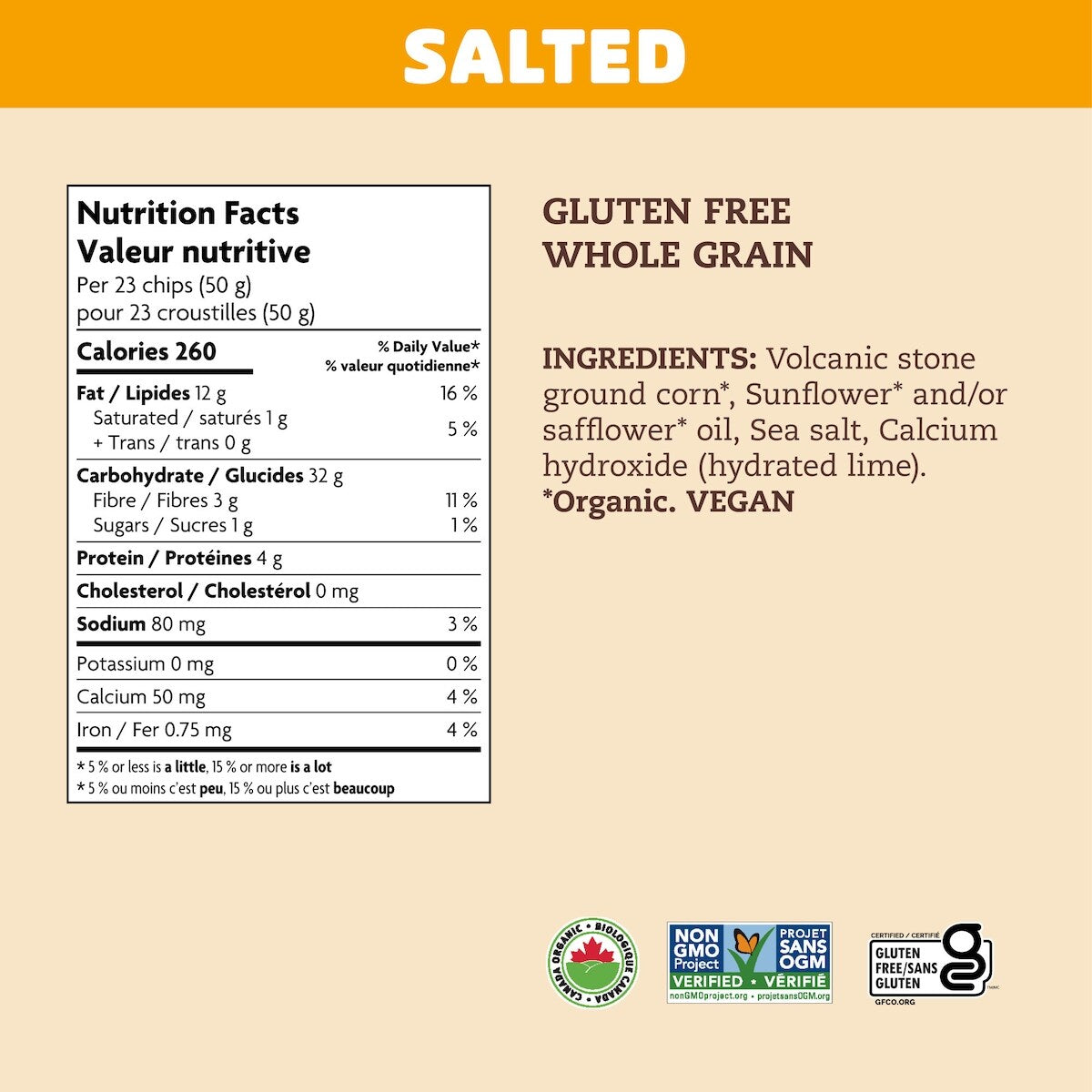 Que Pasa Organic Salted Tortilla Chips, 350 g