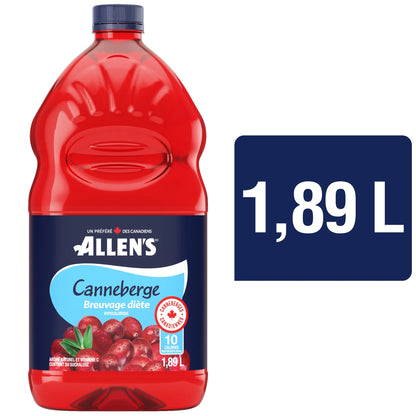 Allen's Cranberry Diet Beverage, 1.89 L