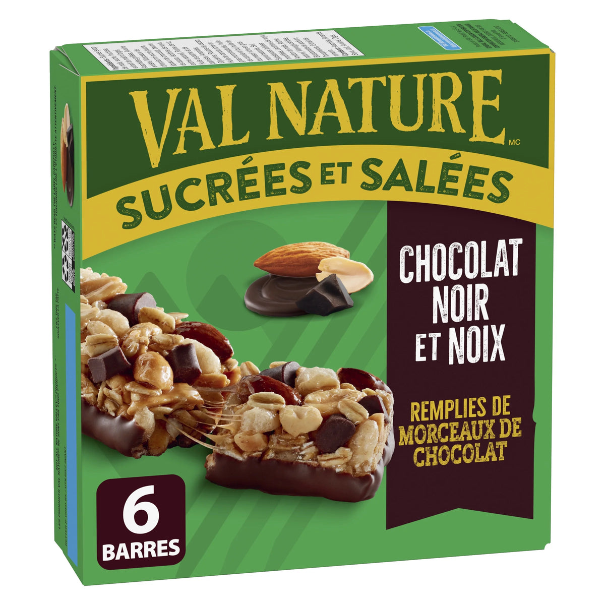 Nature Valley Sweet & Salty Nut Granola Bars, Dark Chocolate, 6 Bars, 210 g
