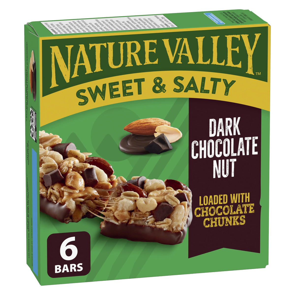 Nature Valley Sweet & Salty Nut Granola Bars, Dark Chocolate, 6 Bars, 210 g