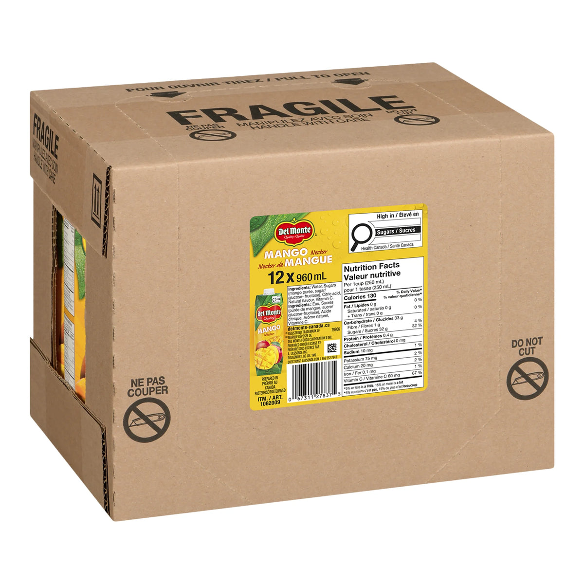 Del Monte Mango Nectar, 12 × 960 mL