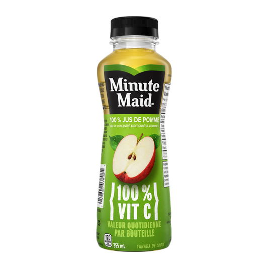 Minute Maid Apple Juice, 12 × 355 mL