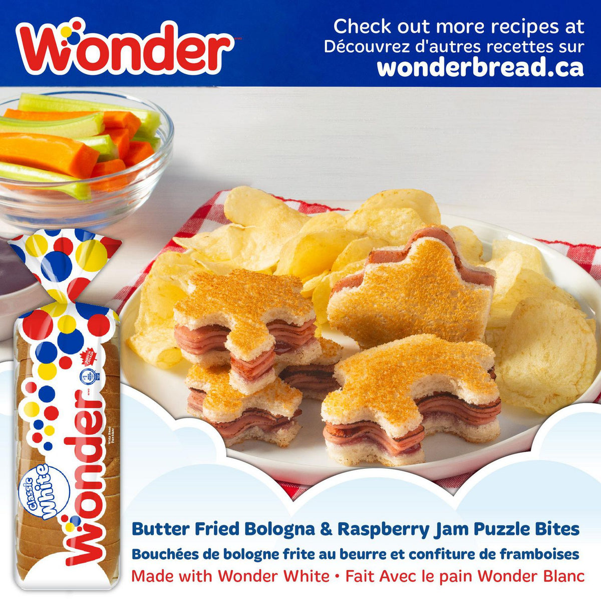 Wonder White Sliced Bread, 675 g