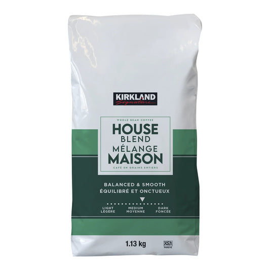 Kirkland Signature House Blend Whole Bean Coffee, 1.13 kg