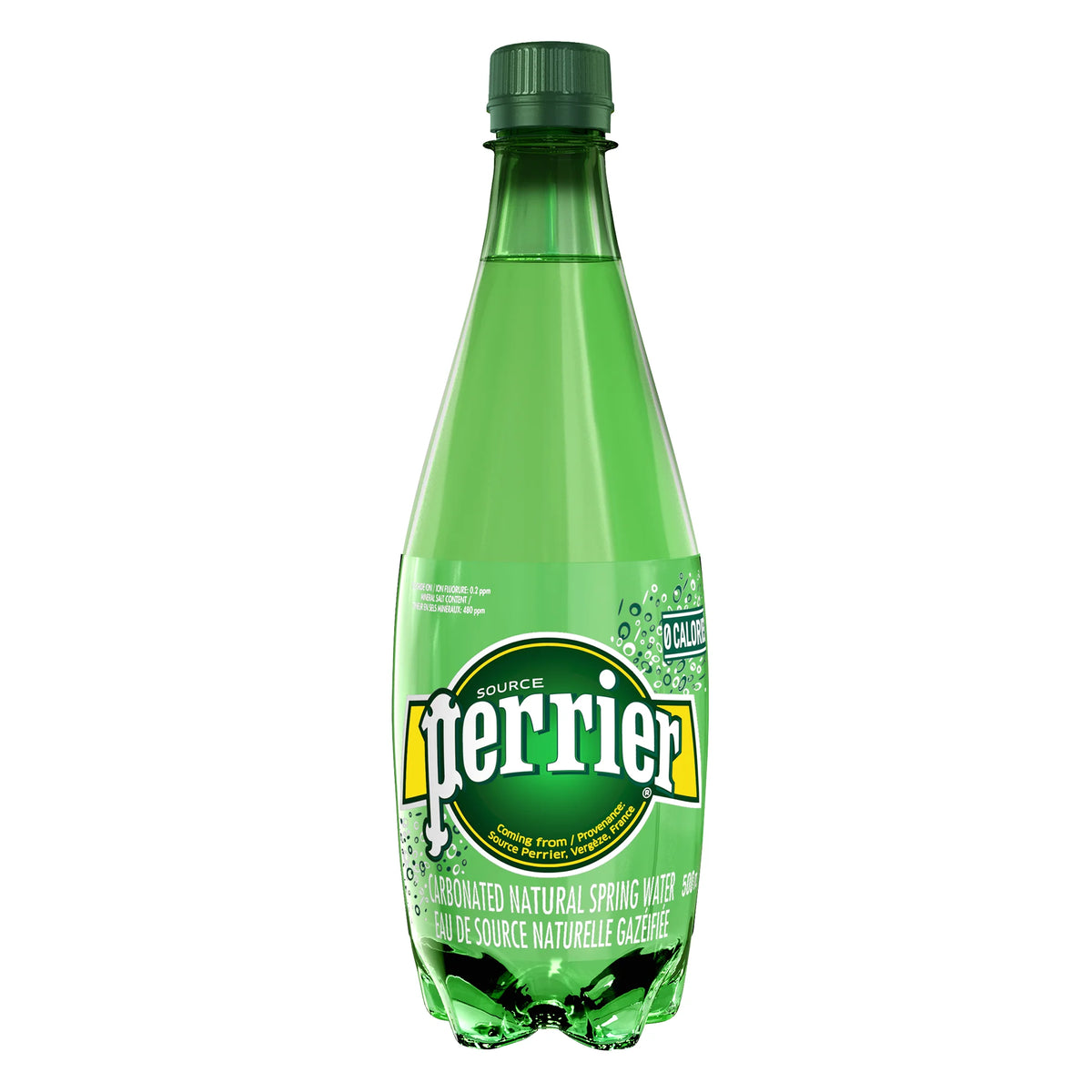 Perrier Carbonated Natural Spring Water, 24 × 500 mL
