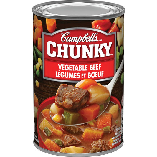 Campbell's Chunky Vegetable Beef Ready to Serve Soup, 515 mL