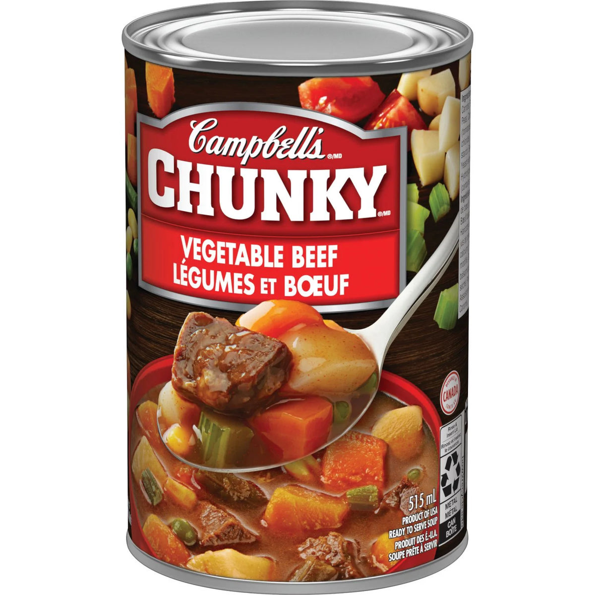 Campbell's Chunky Vegetable Beef Ready to Serve Soup, 515 mL