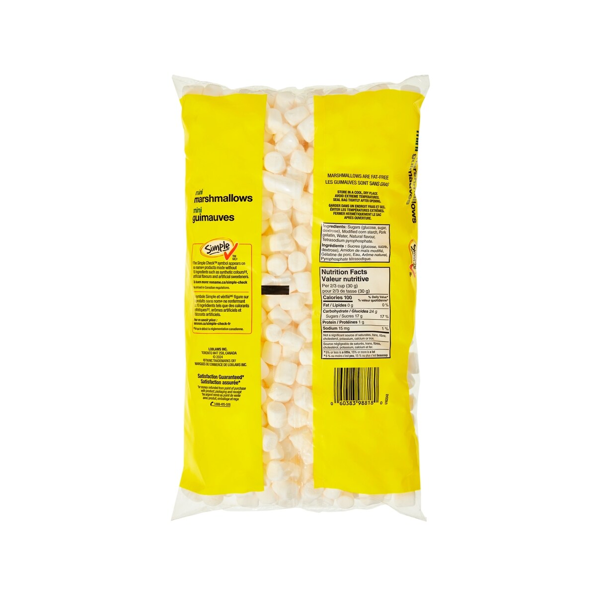 No Name Mini Marshmallows, 400 g