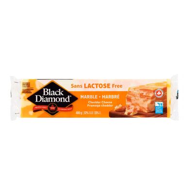 Black Diamond Lactose-Free Marble Cheddar Cheese, 400 g