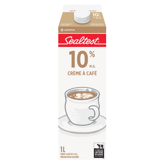 Sealtest 10% Half and Half Cream, 1 L