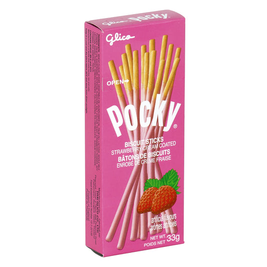 Glico Pocky Strawberry, 10 × 33 g