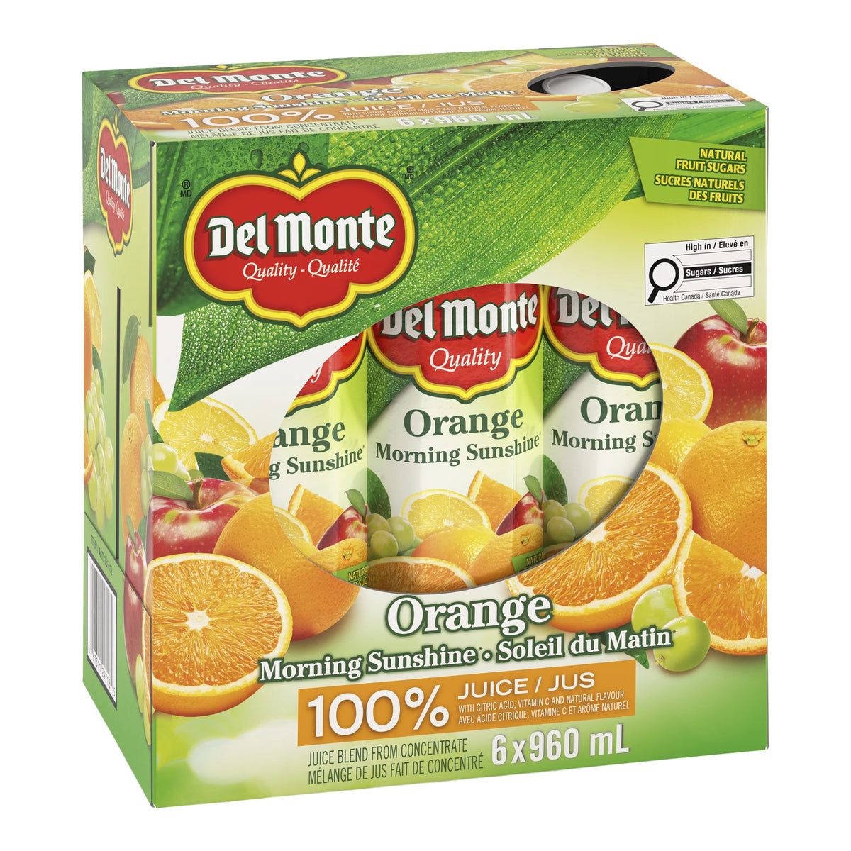 Del Monte Orange Morning Sunshine Juice, 6 × 960 mL