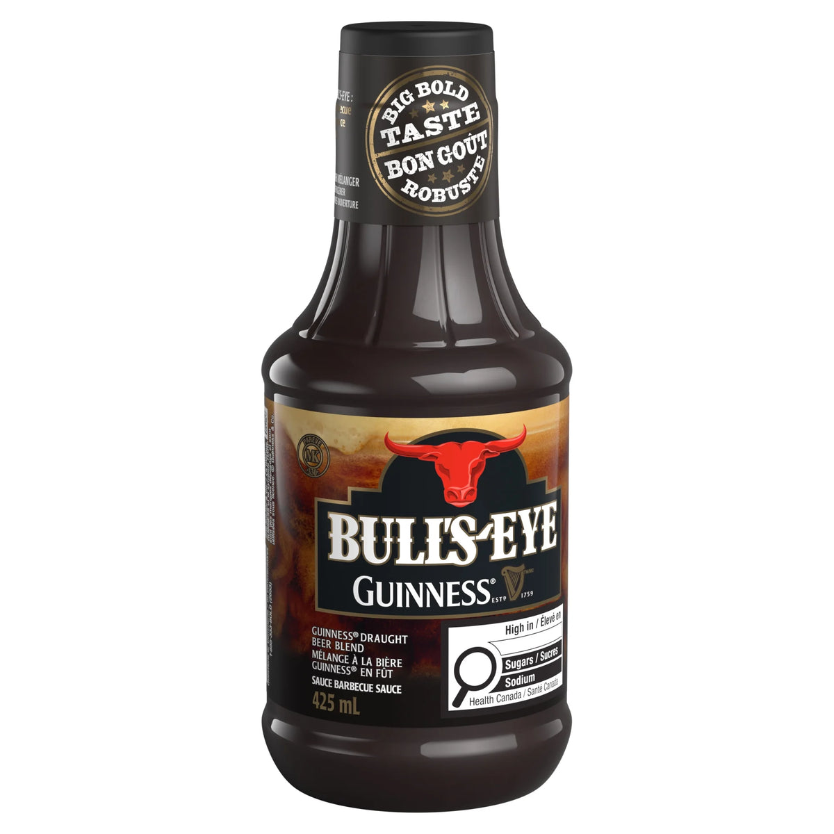 Bull's-Eye Guinness Draught Beer Blend BBQ Sauce, 425 mL