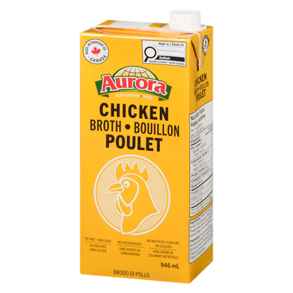 Aurora Chicken Broth, 946 mL
