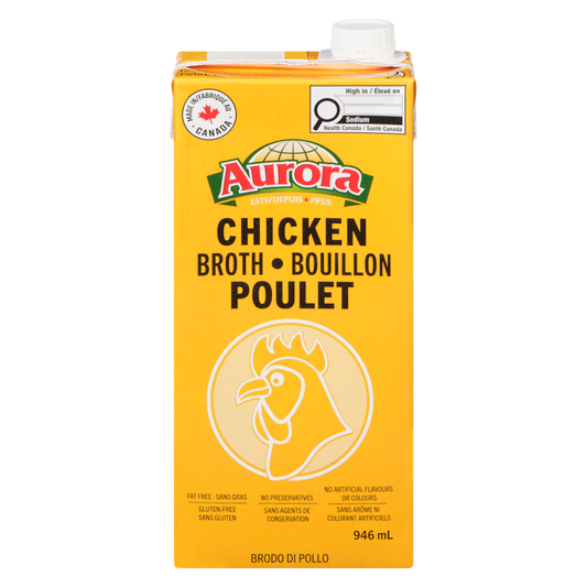 Aurora Chicken Broth, 946 mL